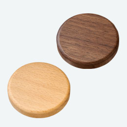 ウッド丸型マグネット