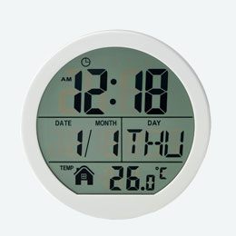 表示が見やすい丸時計