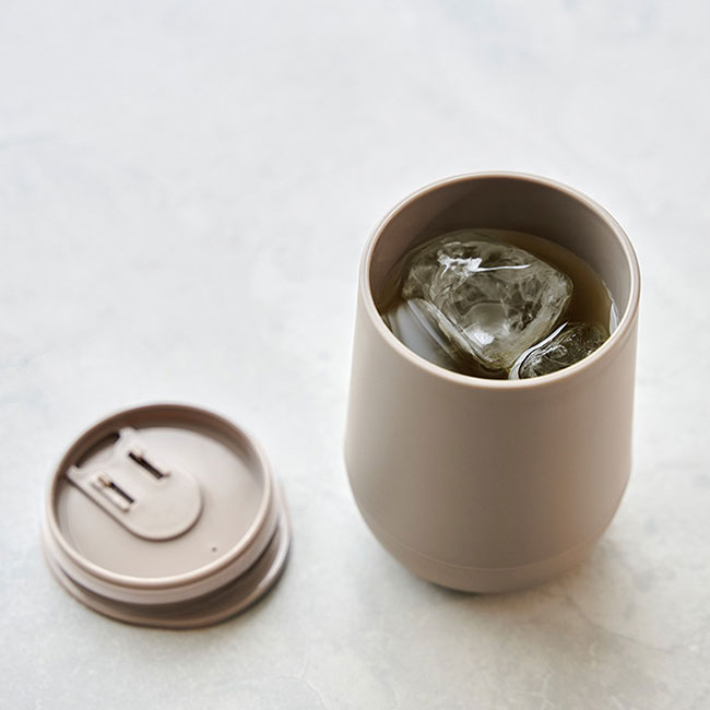 蓋付きラウンドタンブラー（SNS-0100149）蓋を開けた状態