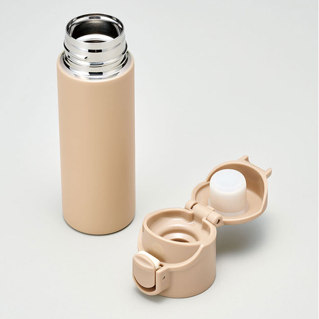 片手で飲めるワンタッチミニボトル140ml(SNS-0100151)本体、フタ
