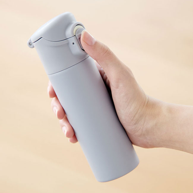 片手で飲めるワンタッチミニボトル140ml(SNS-0100151)ワンタッチ式