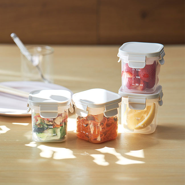 保冷剤付フードコンテナー（SNS-0100152）使用イメージ（複数使用）