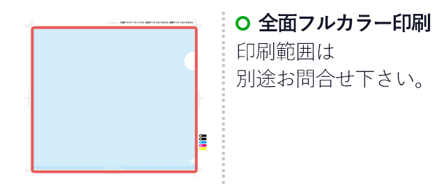 抗菌マスクケース クリアファイルタイプ(SNS-SW-L)名入れ画像 　フルカラー印刷