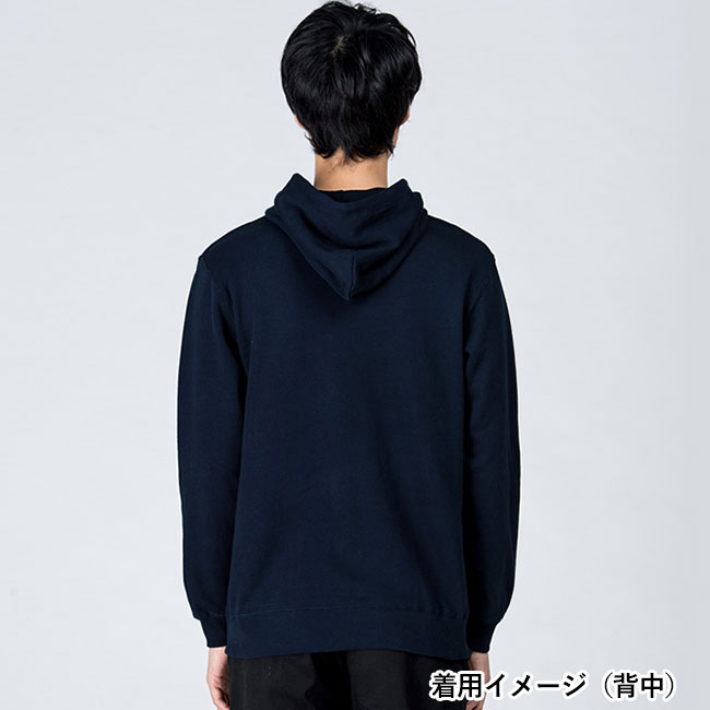 8.4オンス フーデッドライトパーカー(00216-MLH)着用イメージ(背面)