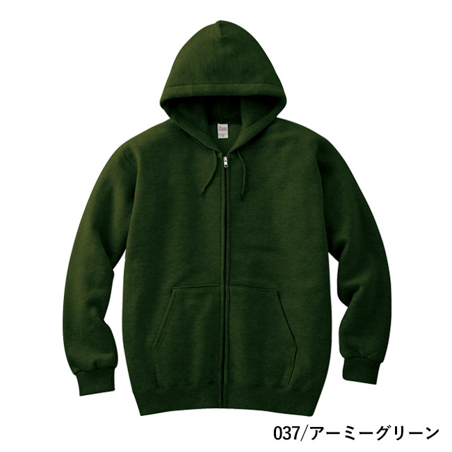 8.4オンス　ジップアップライトパーカー（00217-MLZ）本体　037/アーミーグリーン