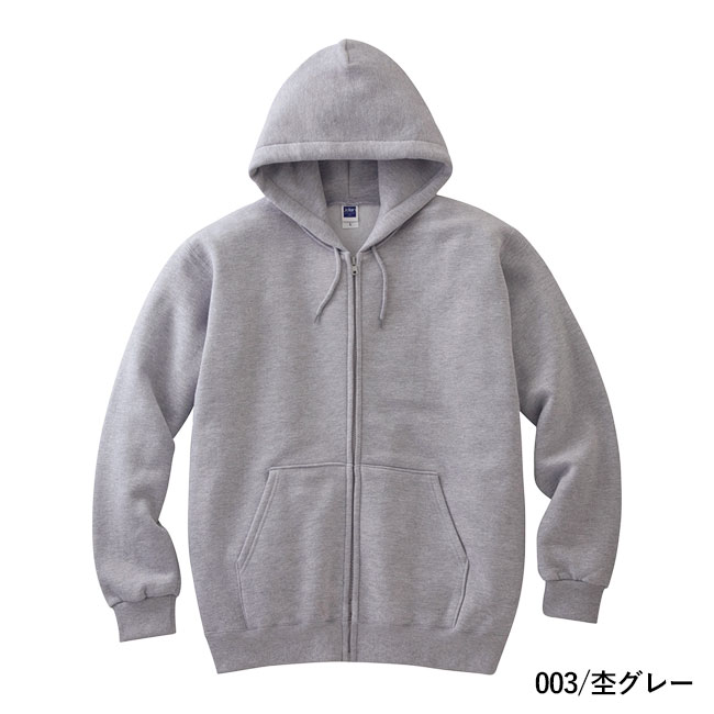 8.4オンス　ジップアップライトパーカー（00217-MLZ）本体　003/杢グレー