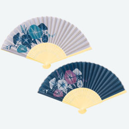 扇子　あさがお