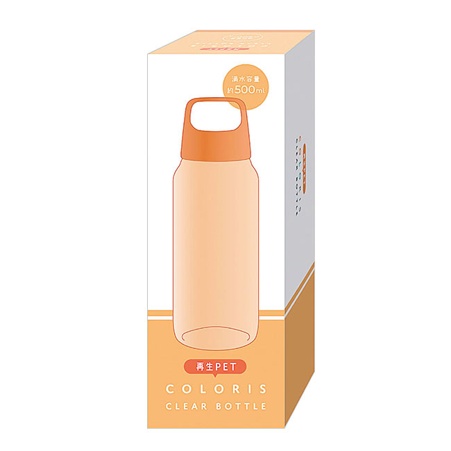 カラリス／再生PETクリアボトル500ml（SNS-2700316）パッケージ
