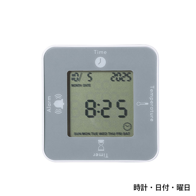 4wayデジタルクロック（SNS-2700332）時計・日付・曜日