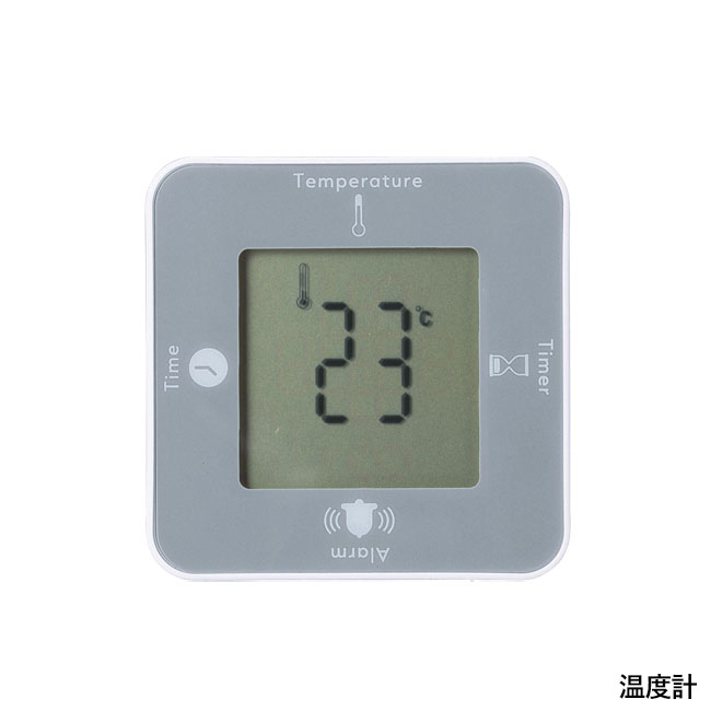 4wayデジタルクロック（SNS-2700332）温度計