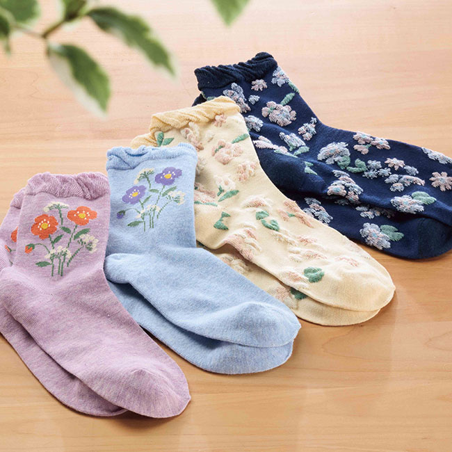 ブーケット/花柄ソックス(SNS-2700399)