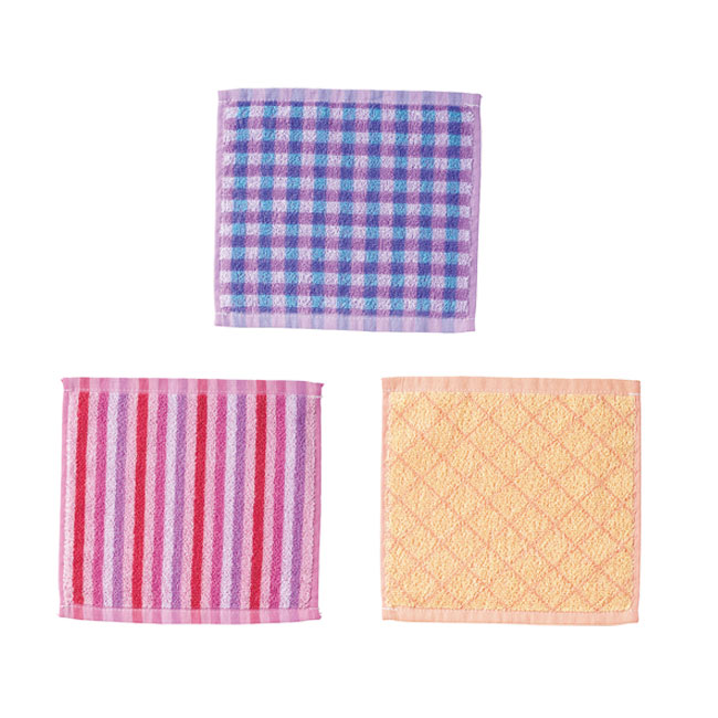 フローリー／タオルハンカチ（SNS-2700400）ハンカチ3種