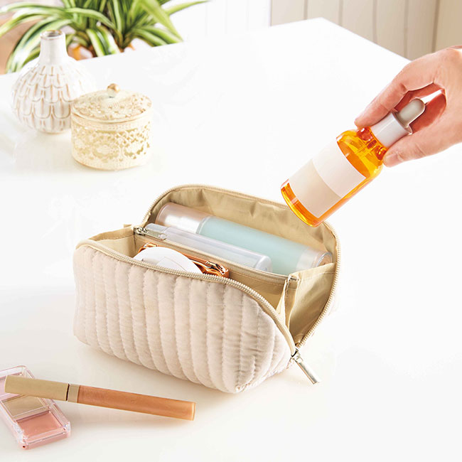 エルジール／大きく開いてたっぷり入るポーチ（SNS-2700412）出し入れも簡単