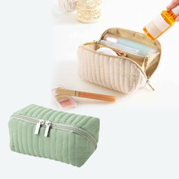 エルジール/大きく開いてたっぷり入るポーチ