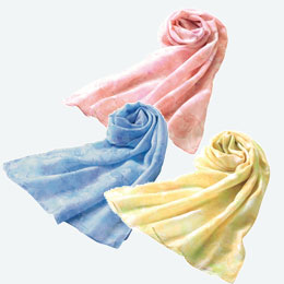 アラフル／UVケア花柄ストール