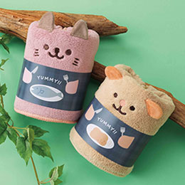 アニマルム／ふわふわフェイスタオル