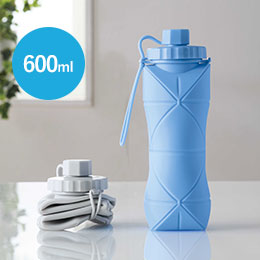 コルン／シリコン折りたたみボトル600ml
