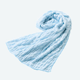 スーリ／接触冷感くしゅくしゅブランケット