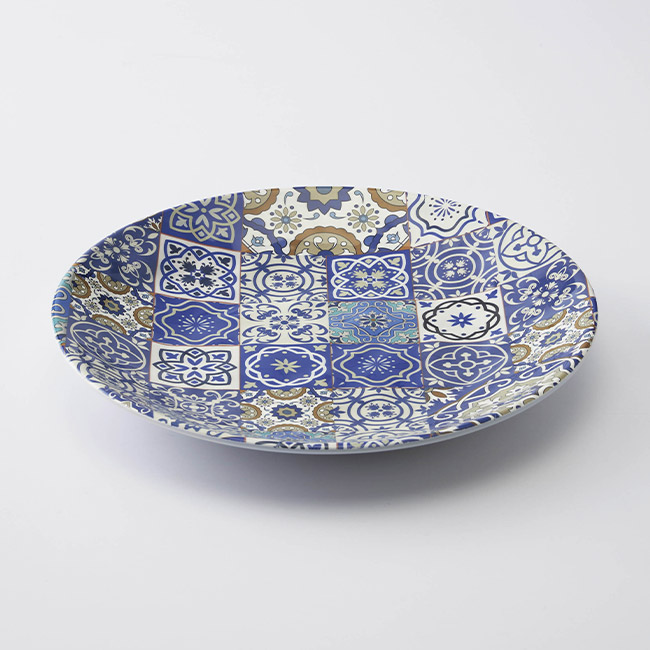 ラステリア／陶器みたいなパスタプレート（SNS-2700475）皿イメージ