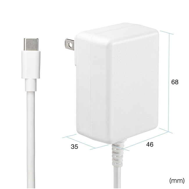 USB PD対応AC充電器（PD20W・TypeCケーブル一体型）（ACA-PD102W）商品仕様