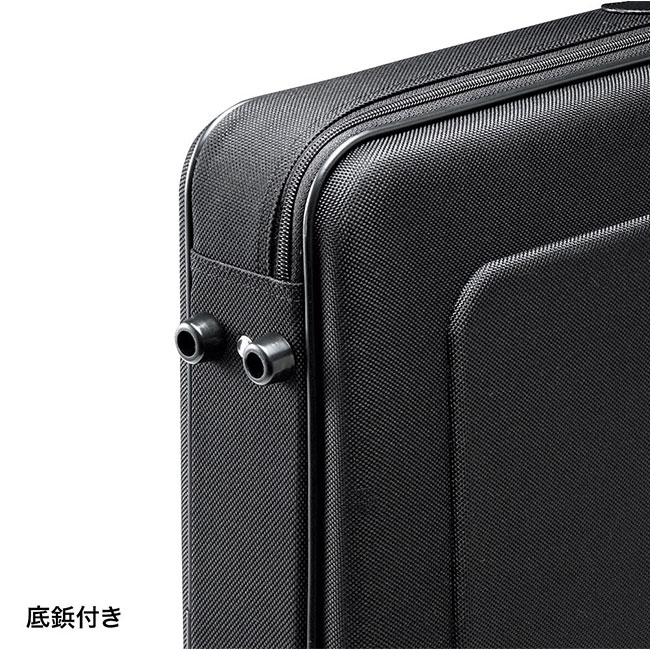 セミハードPCケース（16インチワイド・シングル・ブラック）（BAG-EVA6BKN）底鋲付き