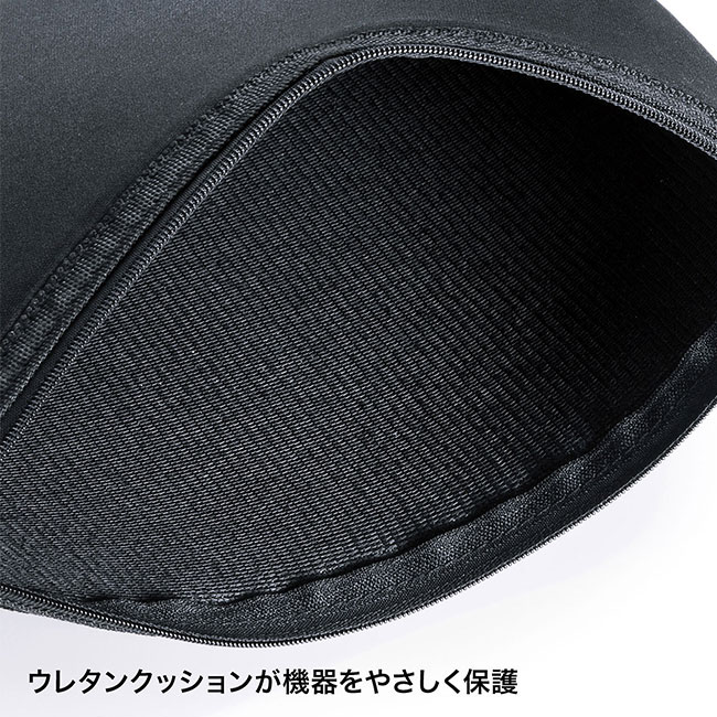 マルチクッションケース（ブラック）(15.6インチ対応)（IN-C6）ウレタンクッションが機器をやさしく保護