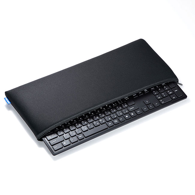 キーボード用クッションケース（IN-C8）収納イメージ(ファスナー閉時)