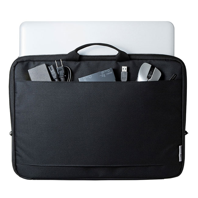 取っ手付きPCインナーケース（16インチワイド）（IN-GH15BK）収納イメージ（正面）