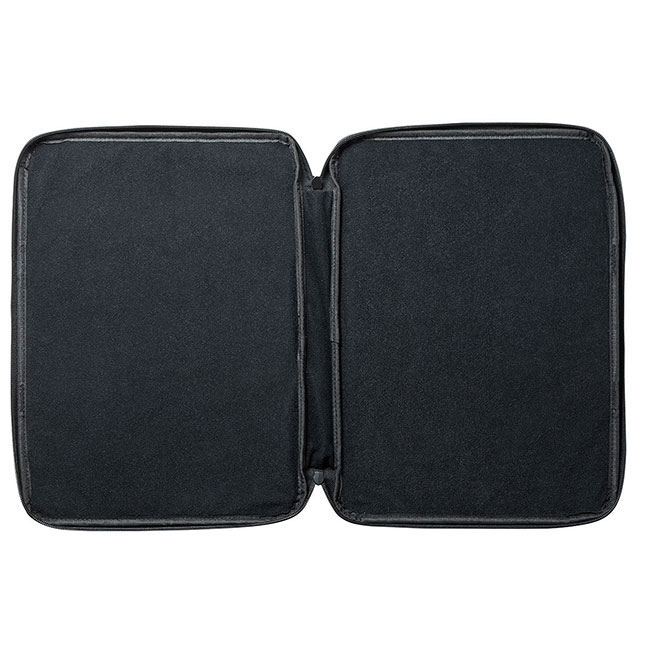 取っ手付きPCインナーケース（16インチワイド）（IN-GH15BK）見開きの状態