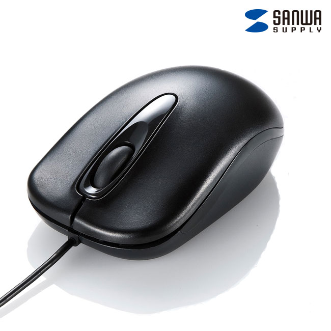 有線ブルーLEDマウス（ブラック）（MA-BL150BK）