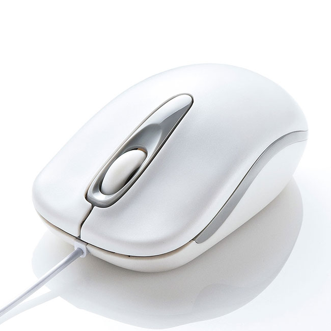 有線光学式マウス（MA-R）（MA-R115）商品イメージ（ホワイト・前）