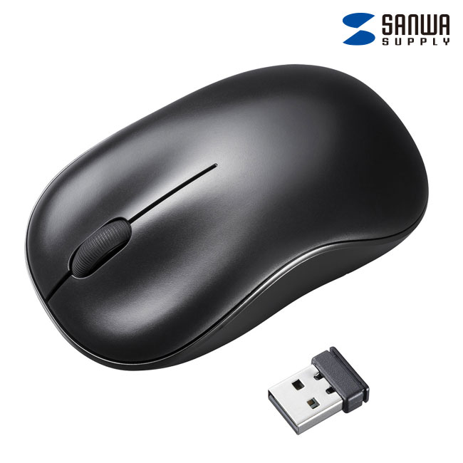 ワイヤレスブルーLEDマウス（MA-WB312BK）