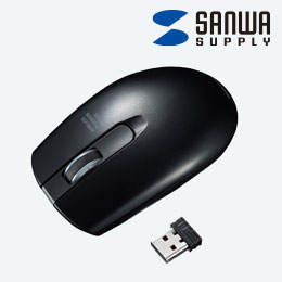 ワイヤレス IR LEDマウス（ブラック）