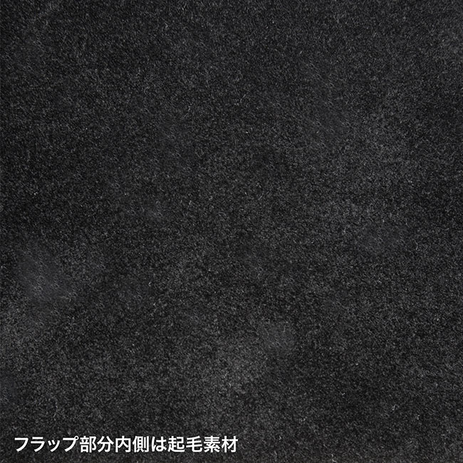 iPad 11インチ A16（2025）/第10世代iPad 10.9インチ用ハードケース（スタンドタイプ・ブラック）（PDA-IPAD1904BK）フラップ部分内側は起毛素材