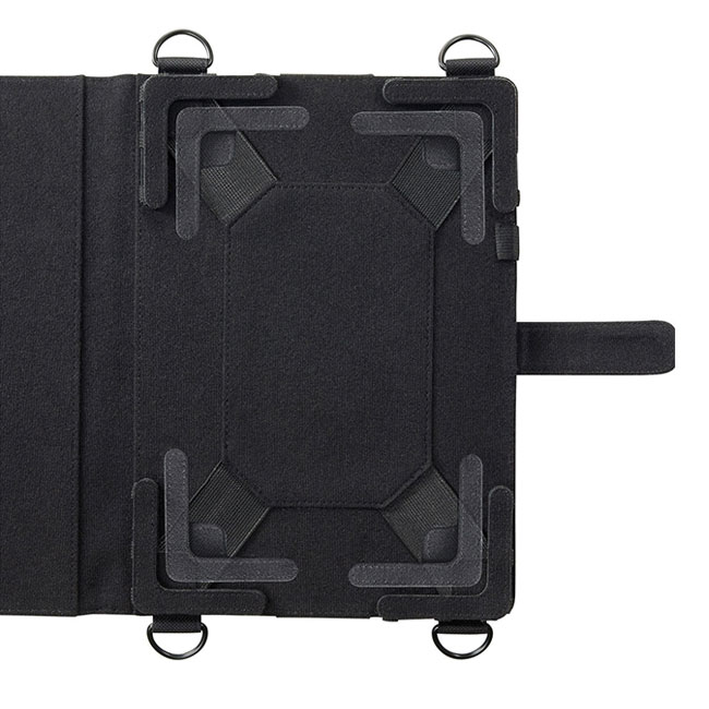 ショルダーベルト・ハンドベルト・ペンホルダー付き10.1インチタブレットケース（PDA-TAB4）タブレット装着面