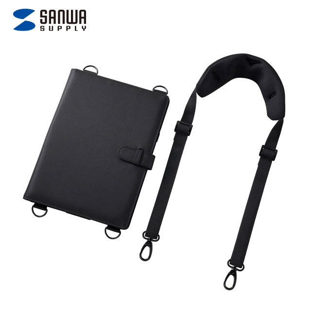 ショルダーベルト付き10.1インチタブレットPCケース（スタンド機能付き）（PDA-TAB4ST）