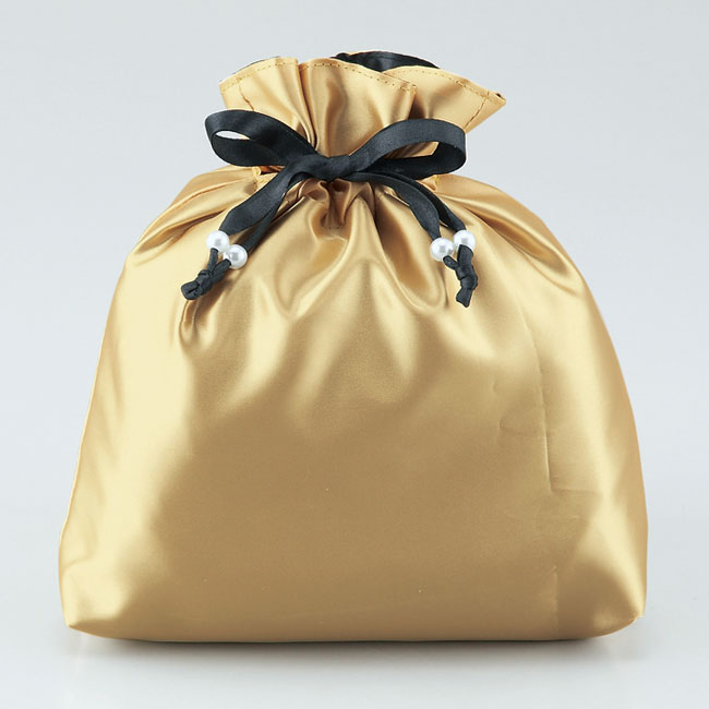 サテンリボン巾着(sd163331-2)カラー：ゴールド