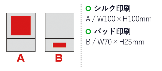 スタンダードラージスタンドミラー(sd163351-3)名入れ画像　シルク印刷100×100mm、パッド印刷70×25mm