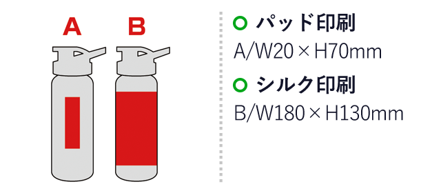 セルトナ・直飲みアルミボトル(sd165311-6)名入れ画像　パッド印刷20×70mm、シルク印刷180×130mm