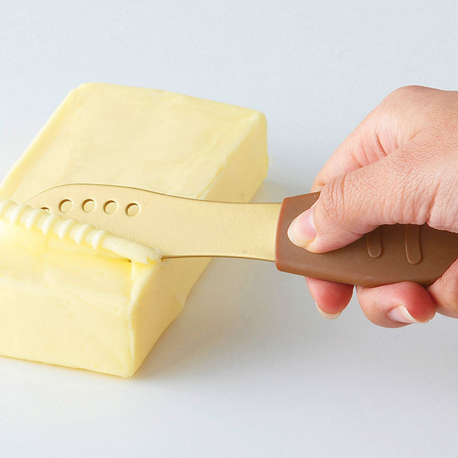 アイスクリームスプーン&バターナイフ（シリコンカバー付き）(sd171042)ナイフ活用イメージ