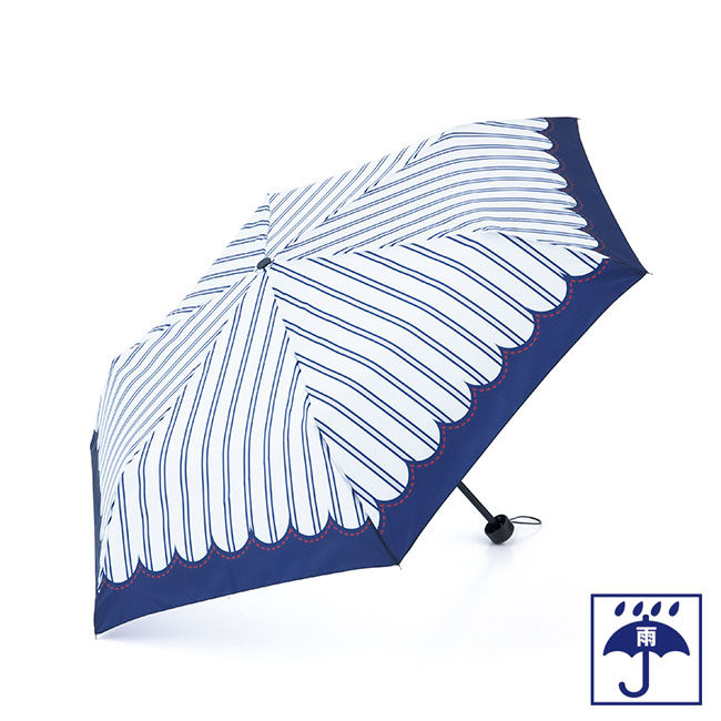 マニッシュストライプ・折りたたみ傘（sd191046）オフホワイト