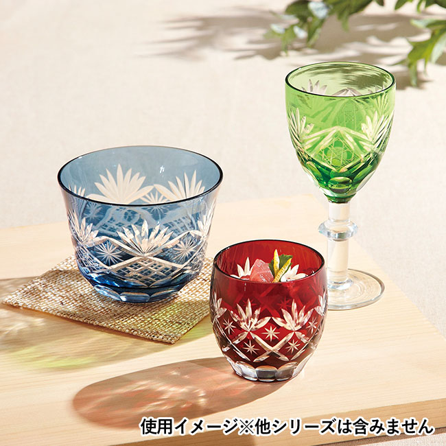 涼香・切子冷茶グラス（コースター付き）(sd193421-3)使用イメージ※sd193421-3は画面左の商品です。他シリーズは含みません