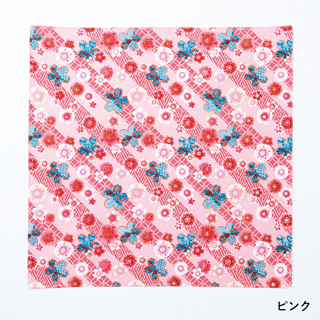 着物姿ミニ風呂敷（桜）(sd195056)ピンク