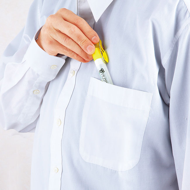 バリアプラン10ml消臭除菌ペン型スプレー（SNS-0600261）胸ポケットに楽々収納可能