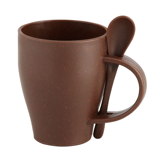 スフィア・リユースコーヒースプーン付きマグカップ（SNS-0600282）商品本体イメージ