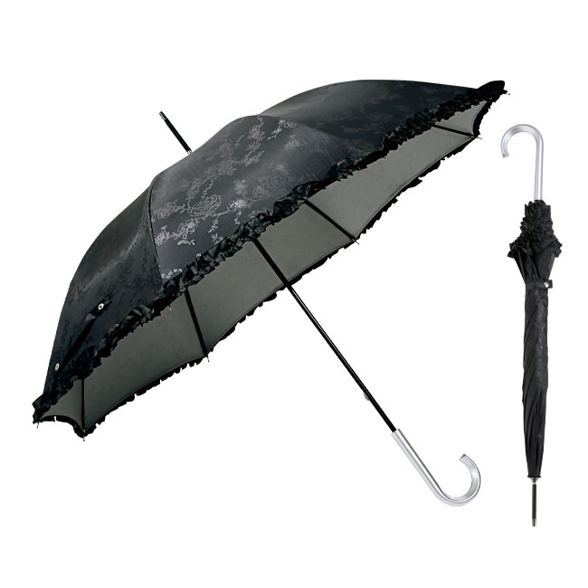 ローズガーデン・晴雨兼用長傘（SNS-0600298）商品全体イメージ
