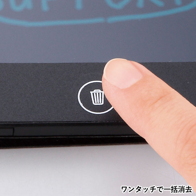 ハードカバー付電子メモパッド（SNS-0600574）ワンタッチで一括消去
