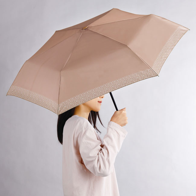フラワーレース・晴雨兼用折りたたみ傘（SNS-0600588）使用イメージ