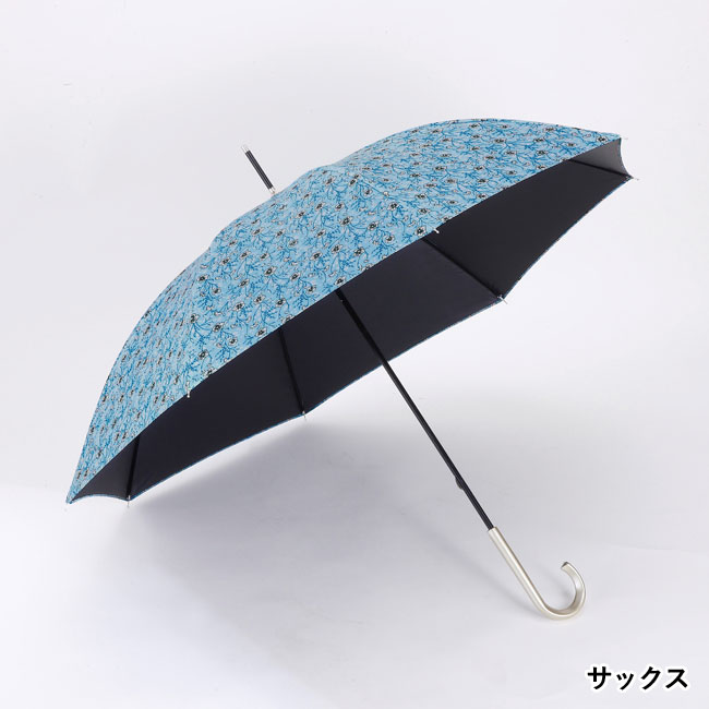 ファインフラワー・晴雨兼用長傘（SNS-0600593）サックス