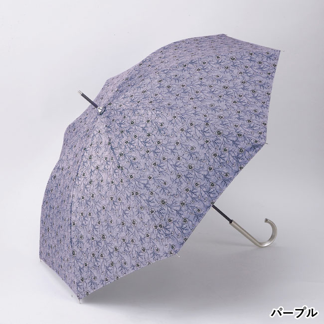 ファインフラワー・晴雨兼用長傘（SNS-0600593）パープル